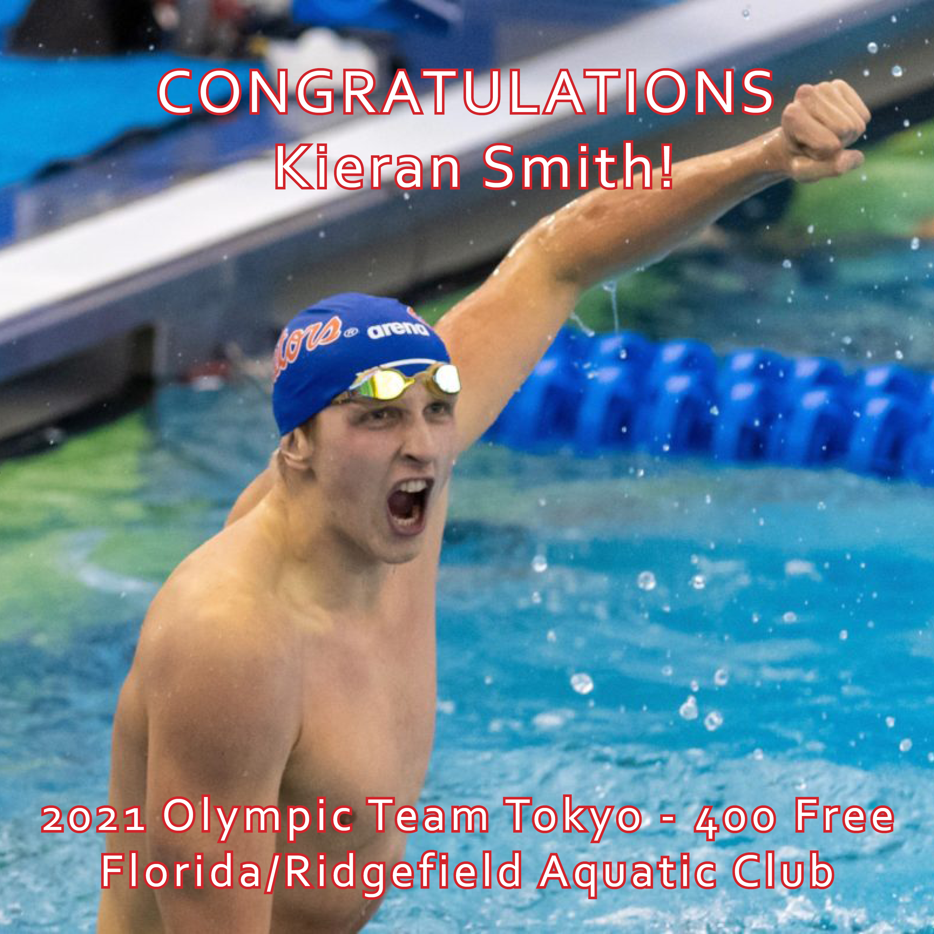 Kieran Smith, Florida/RAC, 400 Free 2020 Olympic Team